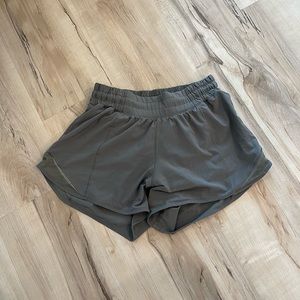 Lululemon shorts size 4 olive green